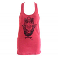 RipTide Sports Racerback Skater Top in Lipstick Red 