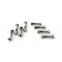 SteezBomb Pure Titanium Hardware POLISHED Bolts 30mm