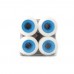 Powerflex Gumball Core Wheels 52mm 83B Street/Park/Pool White with 55D Blue Core