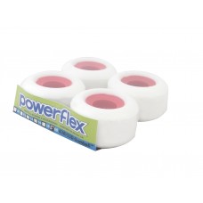 Powerflex Gumball Core Wheels 58mm 83B Street/Park/Pool White with 55D Red Core