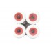 Powerflex Gumball Core Wheels 60mm 83B Street/Park/Pool White with 55D Red Core