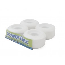 Powerflex Gumball Core Wheels 60mm 83B Street/Park/Pool White with 55D White Core